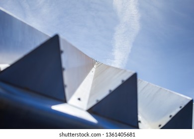 Long Beach, California/United States - 04/03/19: Interesting Angles Of The Architecture Of The Walter Pyramid 