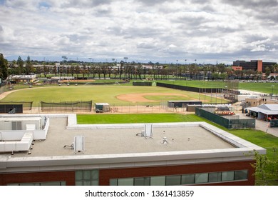 Long Beach, California/United States - 04/03/19: Several Sports Fields At California State University Long Beach