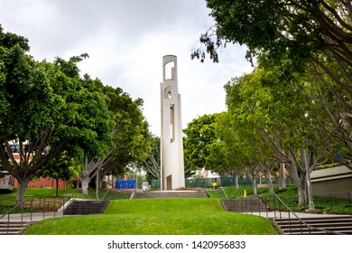 Long Beach, California/United States - 05/23/2019: The Carlson Bloc Bell Tower At California State University Long Beach