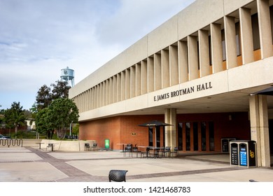 Long Beach, California/United States - 05/23/2019: The E. James Brotman Hall Building At California State University Long Beach