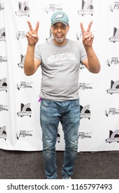 LONG BEACH, CALIFORNIA/USA - August 12, 2018: Stanley Clarke Poses After Performance At Long Beach Jazz Festival.