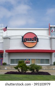 LONG BEACH, CA/USA - MARCH 19, 2016: Laugh Factory Comedy Club Exterior And Sign. The Laugh Factory Is A Comedy Club With Locations In Southern California.