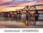 Long Bien Bridge in Hanoi, Vietnam