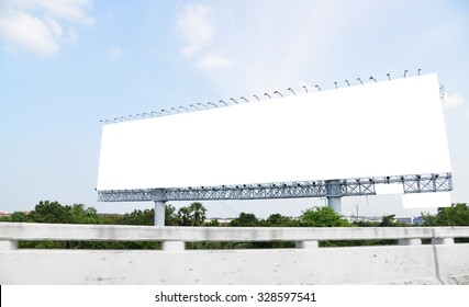 Long Blank Advertise Billboard