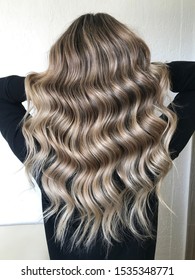 Long blond hair with balayage 
