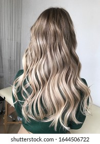 Long Blond Hair With Balayage 