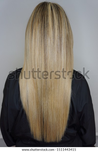 Long Blonde Hair Highlighted Keratin Stock Photo Edit Now 1511443415