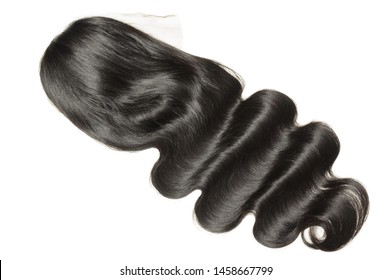 Long Body Wave Wavy Black Human Hair Weaves Extensions Lace Wigs