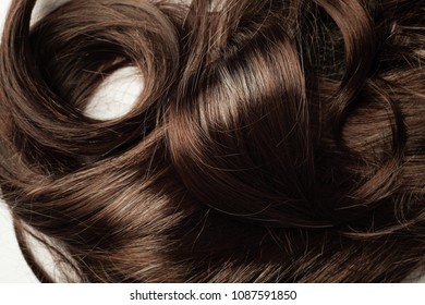 long brown hair as background - Shutterstock ID 1087591850