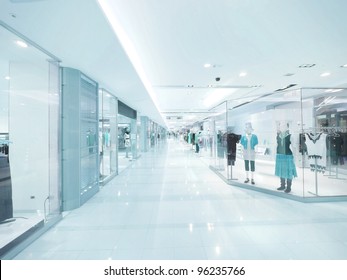 Long corridor and showcase