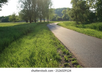 Long Country Road In Europe