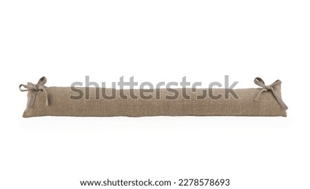 long cushion door draft excluder. isolated white background