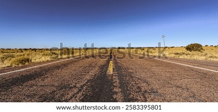 Similar – Image, Stock Photo Dusty endless road in the wilderness of Portugal’s southwestern part on the Atlantic coast. Step by step along the Fisherman Trail
