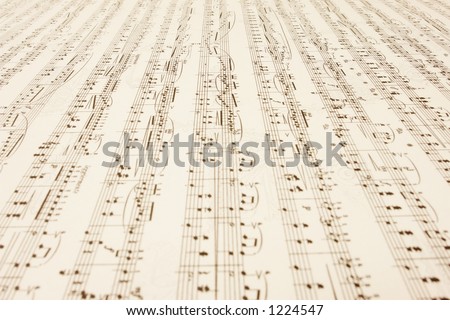 a long endless music-sheet