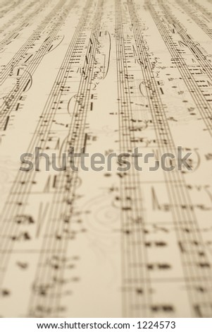 a long endless music-sheet