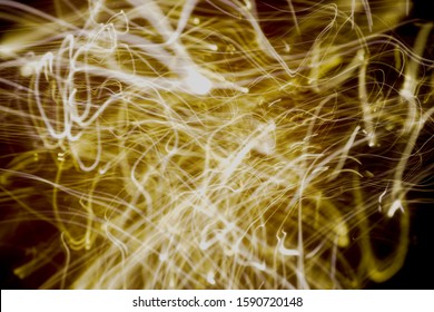 Long Exposure Abstract Light Painting Sparks