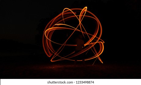 Long exposure fire art - Powered by Shutterstock