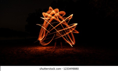 Long exposure fire art - Powered by Shutterstock