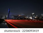 long exposure image of durgam cheruvu bridge