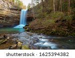 Long exposure image of a waterfall in Big South Fork State Park.