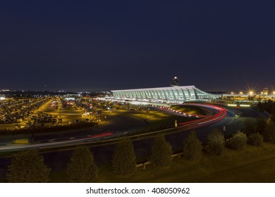 Long Exposure. International Airport. IAD Washington DC International Airport