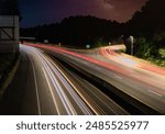 Long Exposure of Interstate 95 South, in Richmond, Virginia.
