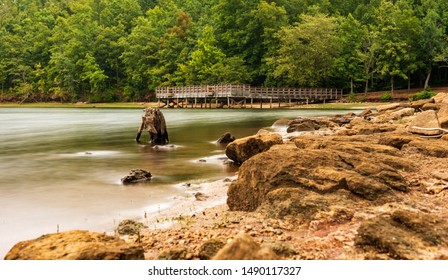 Long Exposure Lake Varner Covington Georgia Stock Photo 1490117327 ...