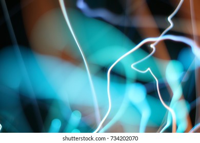 long exposure light abstract background