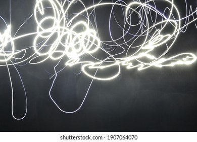 Long Exposure Light Drawing Art