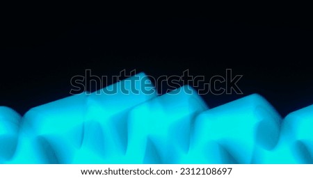 Long exposure light painting photography, curvy lines of vibrant neon metallic white against a black background
