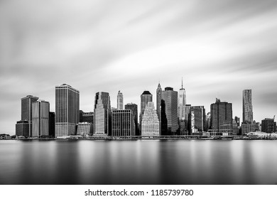 Long Exposure Manhattan Skyline Sunrise Stock Photo 1185739780 ...