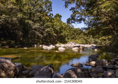 Long Exposure Of The Mossman Gorge River