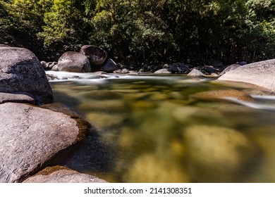 Long Exposure Of The Mossman Gorge River