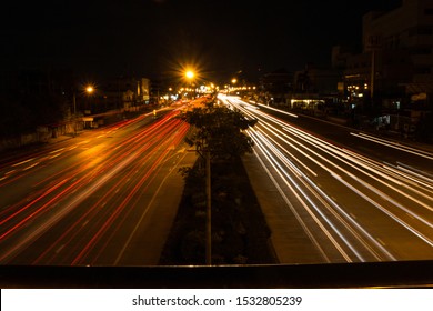 Long Exposure Night Trafic Light