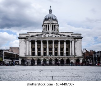 Long Exposure of Nottingham Council House in Old Market Square, Nottingham, UK