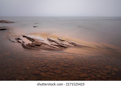 Long Exposure On Lake Superior Porcupine Mountains Wilderness State Park Michigan's Upper Peninsula