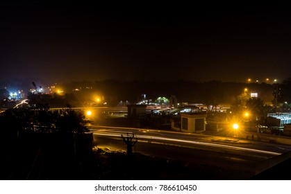 Long Exposure Photography From Kashmiri Gate Metro Station, Delhi, India, Asia.