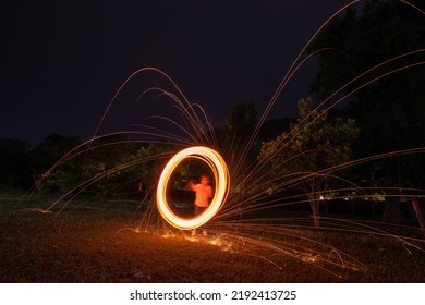 Long Exposure Photography Of Wire Wool