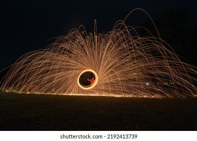 Long Exposure Photography Of Wire Wool