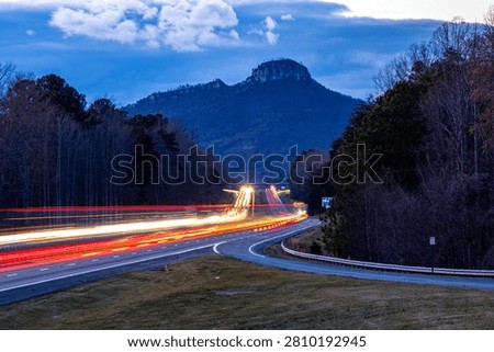 long exposure at pilot mountain