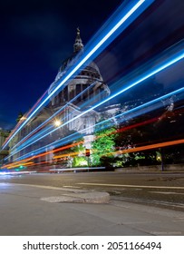 Long Exposure Portrait Mode On St. Paul's Cathedral On The Background