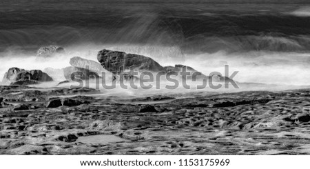 Similar – beach Landscape Sand Water