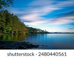 A Long exposure seascape at Ruckle Provincial Park, Salt Spring Island, BC Canada