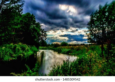 Long Exposure Shot Of River Yare In Norfolk