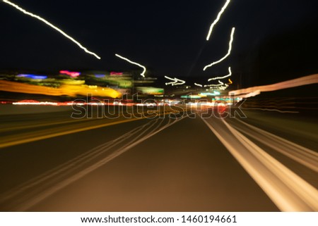 Similar – Image, Stock Photo line of speed Colour photo