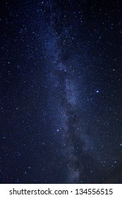 Long Exposure Time Lapse Image Of The Night Stars