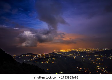 A Long Exposure Trabzon City Taken From Night Hıdırnebi Plateau