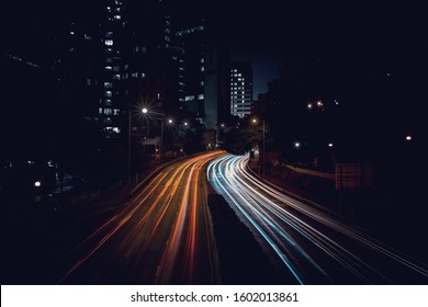 Long Exposure Traffic In Princess Margaret Road(HK)