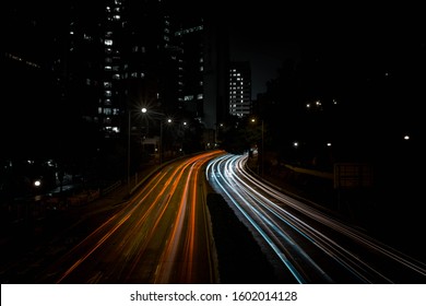 Long Exposure Traffic In Princess Margaret Road(HK)