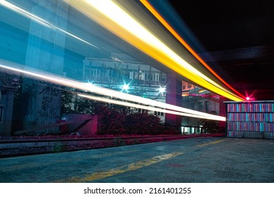 Long Exposure In The Train Station